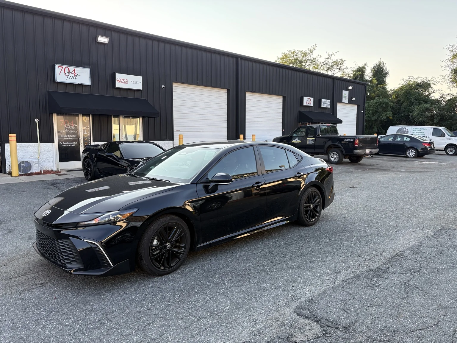 Toyota sedan at 704Tint in Charlotte — Tinted glass · refined finish