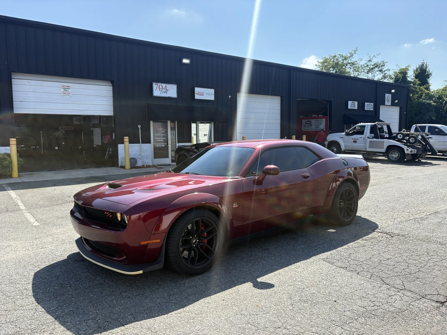 Dodge Challenger at 704Tint in Charlotte — Built for a bold look
